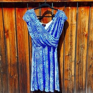 Lava Blue printed dress